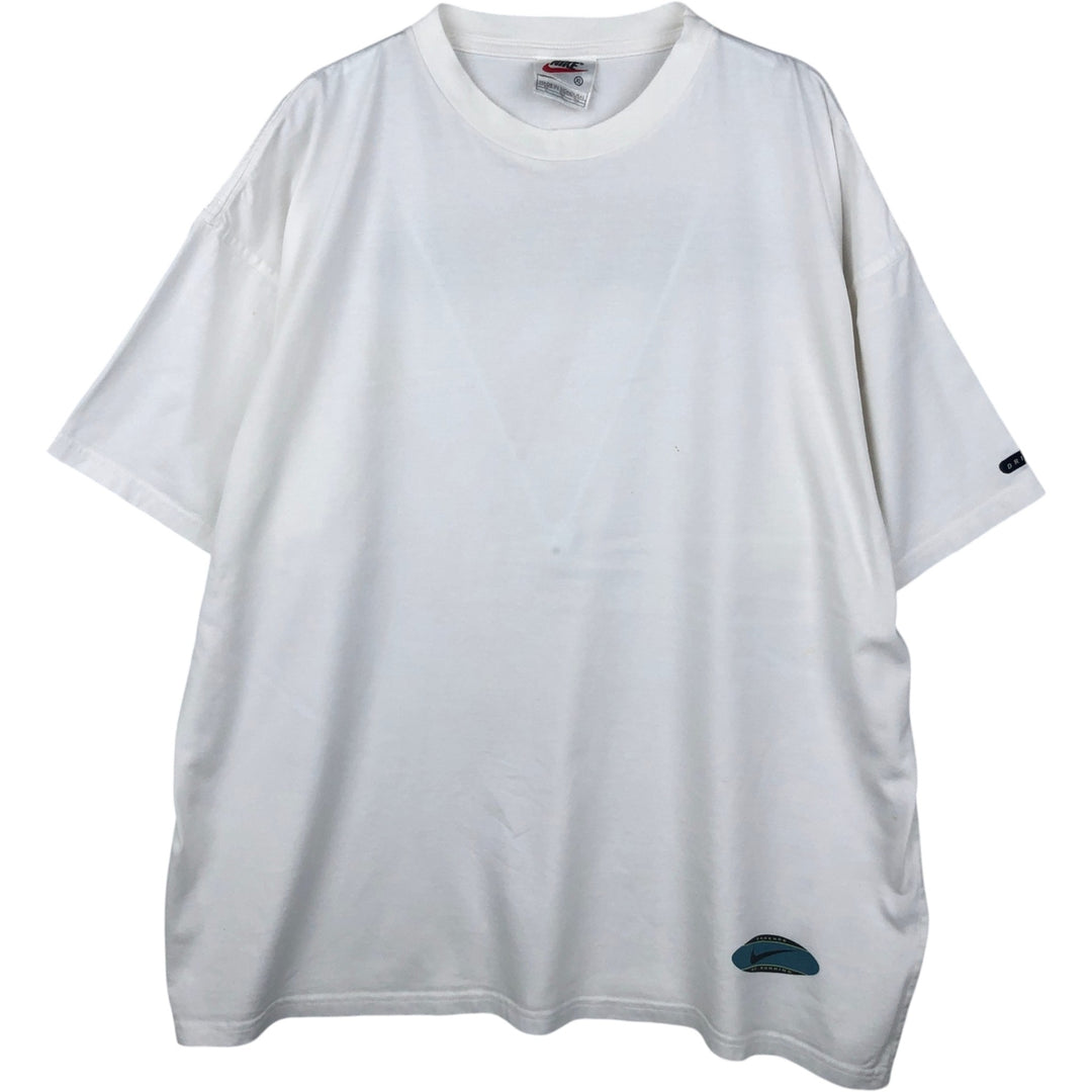 90'S Nike DRI-FIT Logo Print T-Shirt, Men's Size XL (Equivalent), Vintage cotton white type Vintage Second Hand