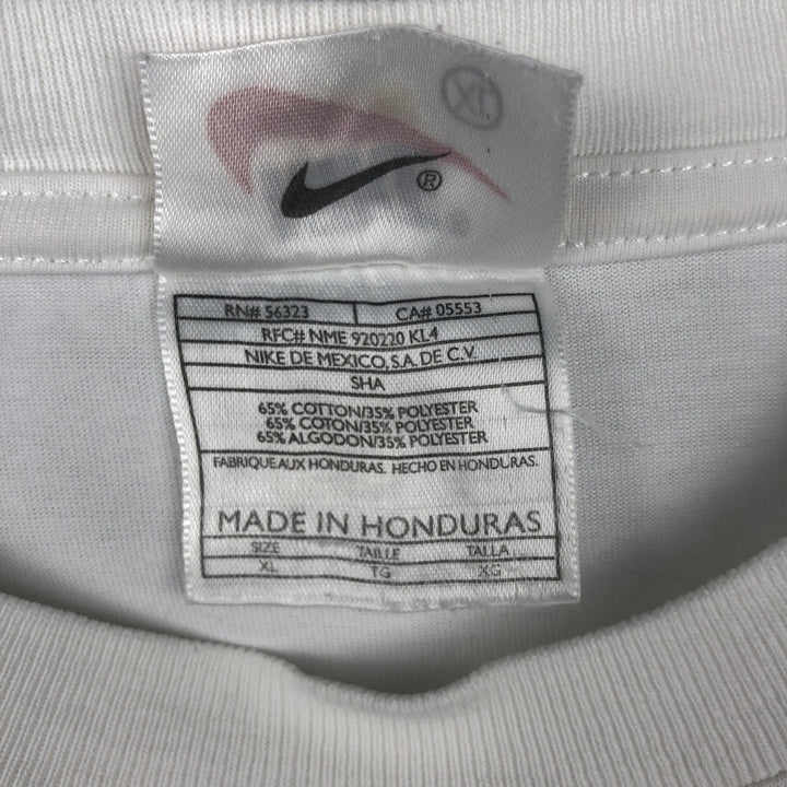 90'S Nike DRI-FIT Logo Print T-Shirt, Men's Size XL (Equivalent), Vintage cotton white type Vintage Second Hand