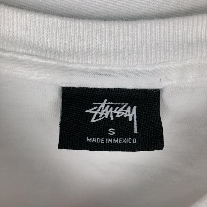 Stussy back logo surf skate t-shirt, men's size S (approx.) cotton white type Vintage Second Hand