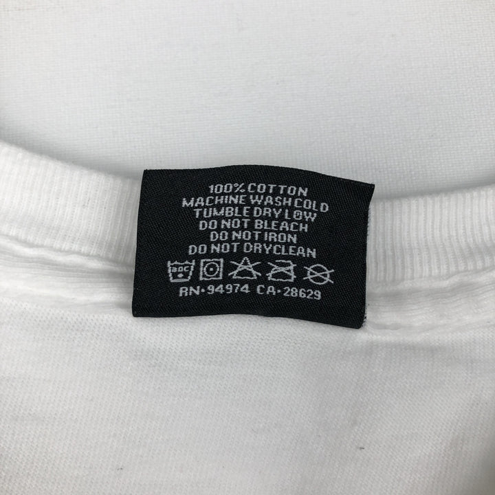 Stussy back logo surf skate t-shirt, men's size S (approx.) cotton white type Vintage Second Hand