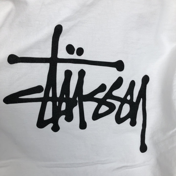 Stussy back logo surf skate t-shirt, men's size S (approx.) cotton white type Vintage Second Hand