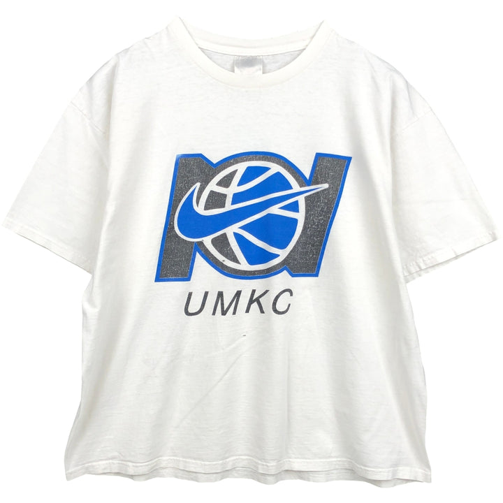 Nike College T-shirt, Men's Size L (approx.) unclear white type Vintage Second Hand