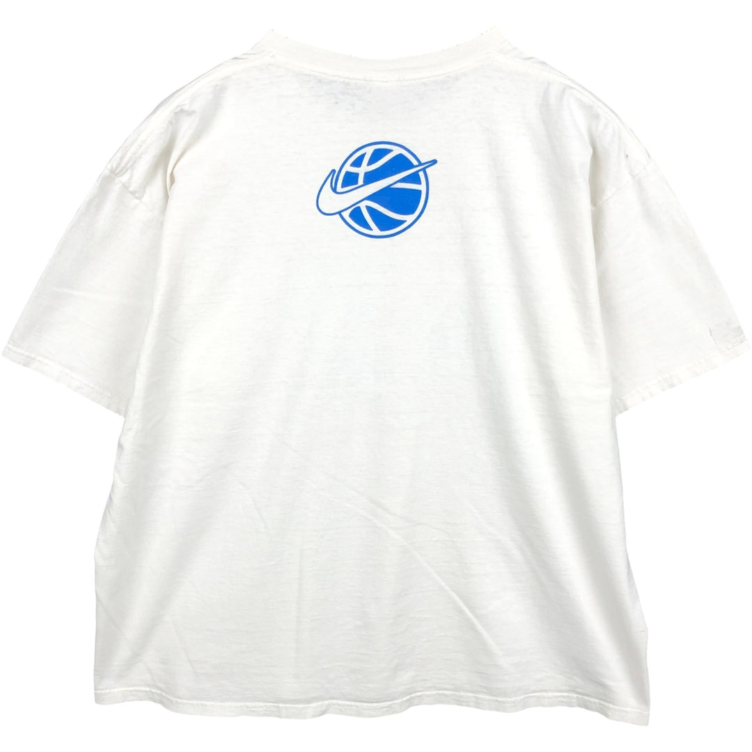 Nike College T-shirt, Men's Size L (approx.) unclear white type Vintage Second Hand