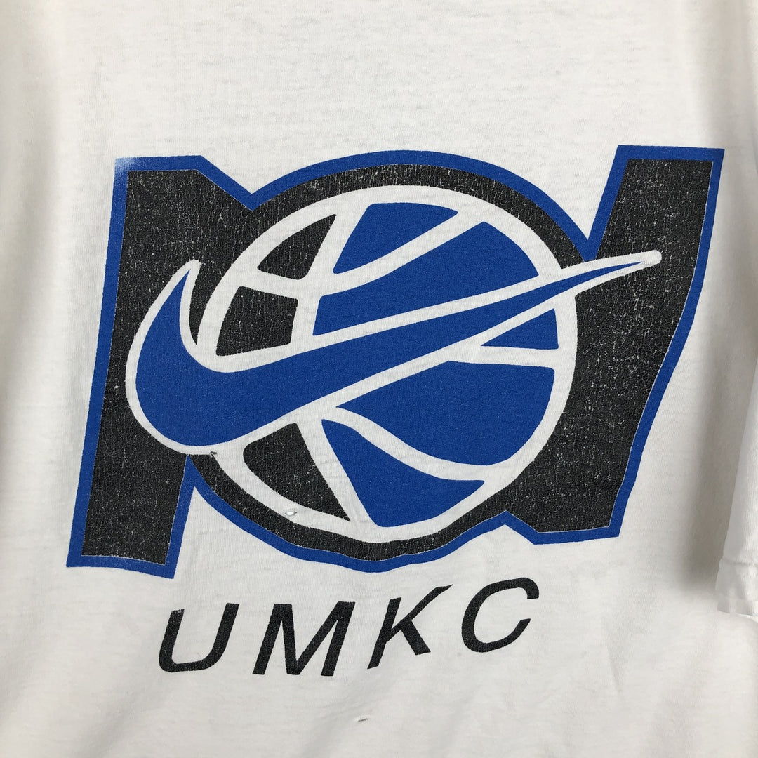 Nike College T-shirt, Men's Size L (approx.) unclear white type Vintage Second Hand