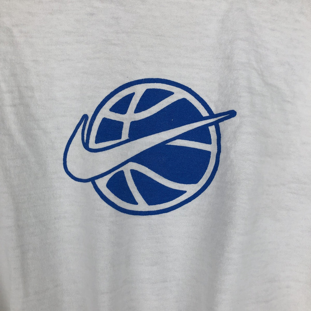 Nike College T-shirt, Men's Size L (approx.) unclear white type Vintage Second Hand