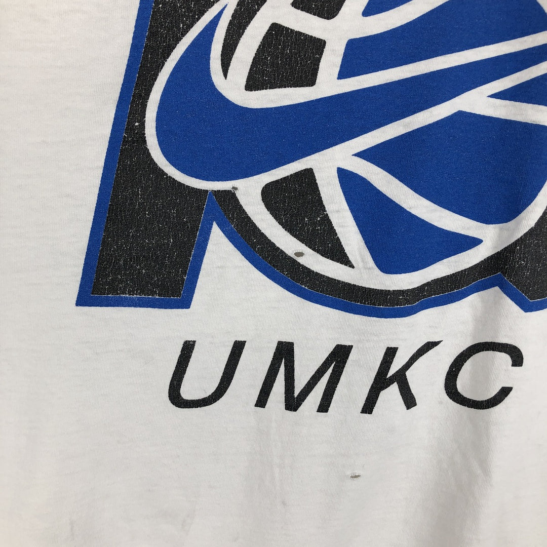 Nike College T-shirt, Men's Size L (approx.) unclear white type Vintage Second Hand