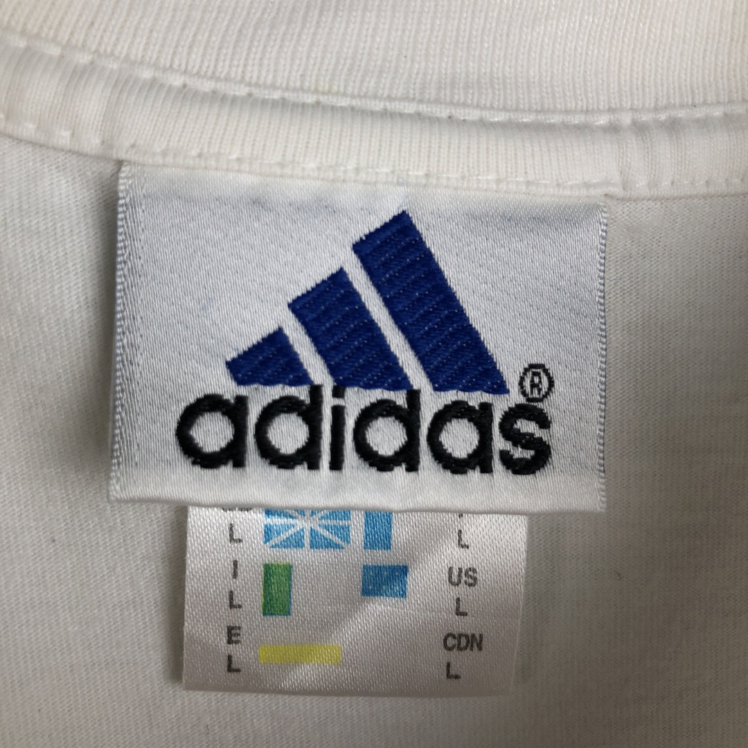 90s-00'S Adidas Sydney 2000 Olympics France National Team Sports T-shirt, Men's Size L (approx.) cotton white type Vintage Second Hand