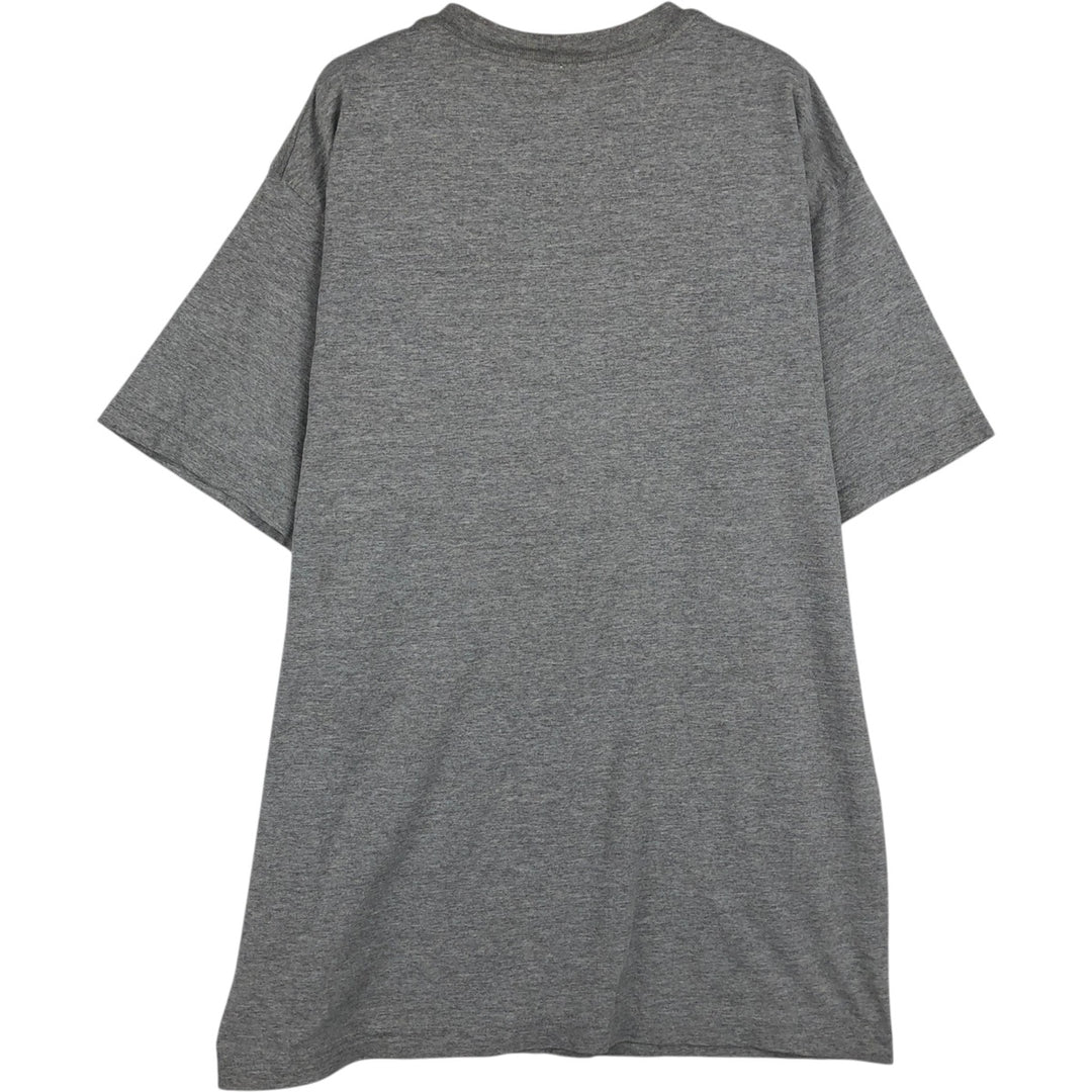 90s-00'S Adidas RUNNING logo print T-shirt, men's size M (approx.) cotton gray type Vintage Second Hand