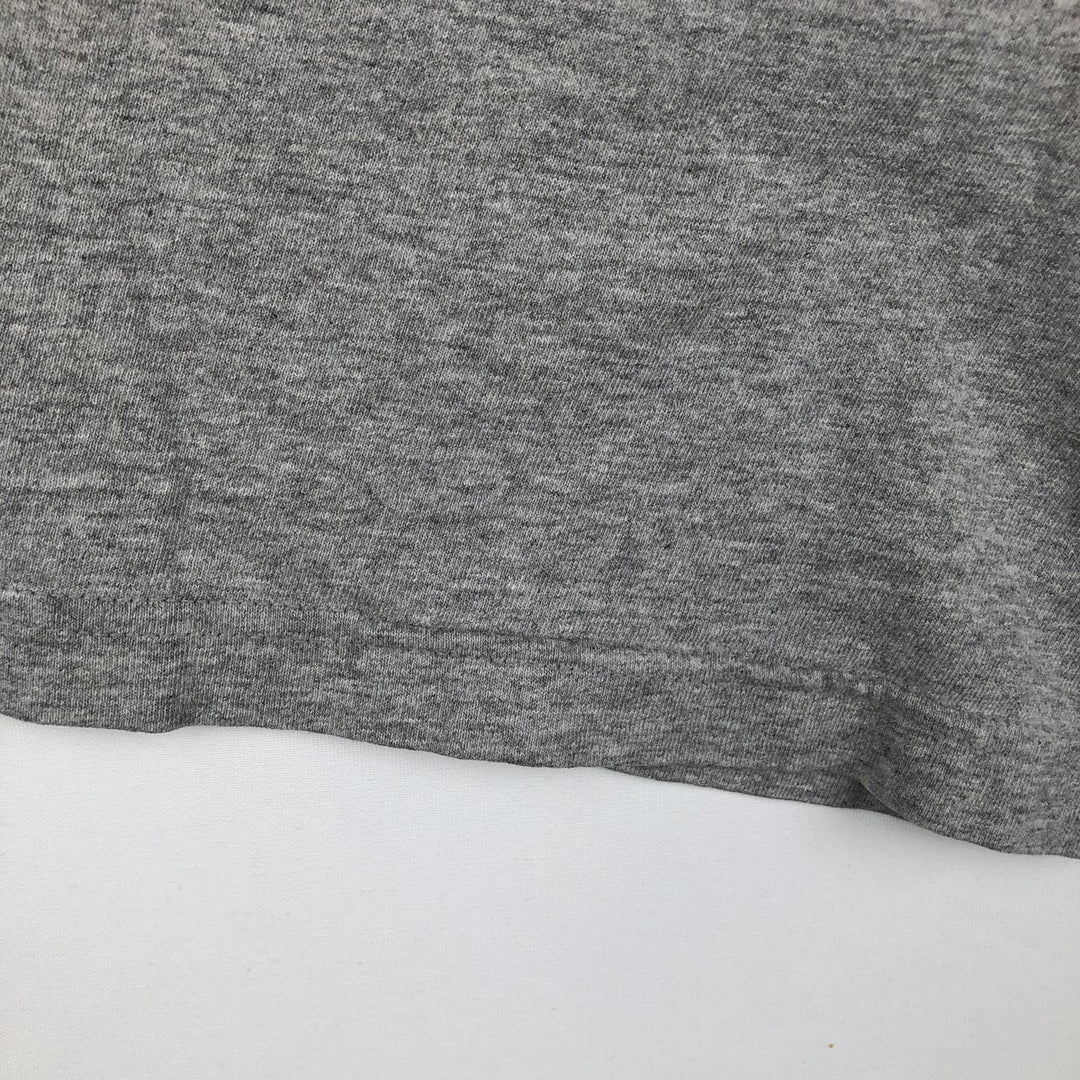 90s-00'S Adidas RUNNING logo print T-shirt, men's size M (approx.) cotton gray type Vintage Second Hand
