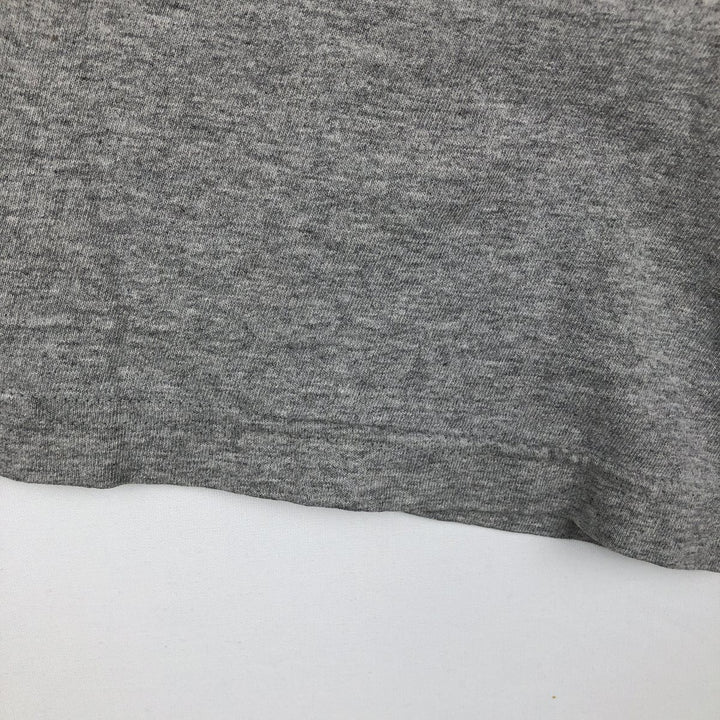90s-00'S Adidas RUNNING logo print T-shirt, men's size M (approx.) cotton gray type Vintage Second Hand