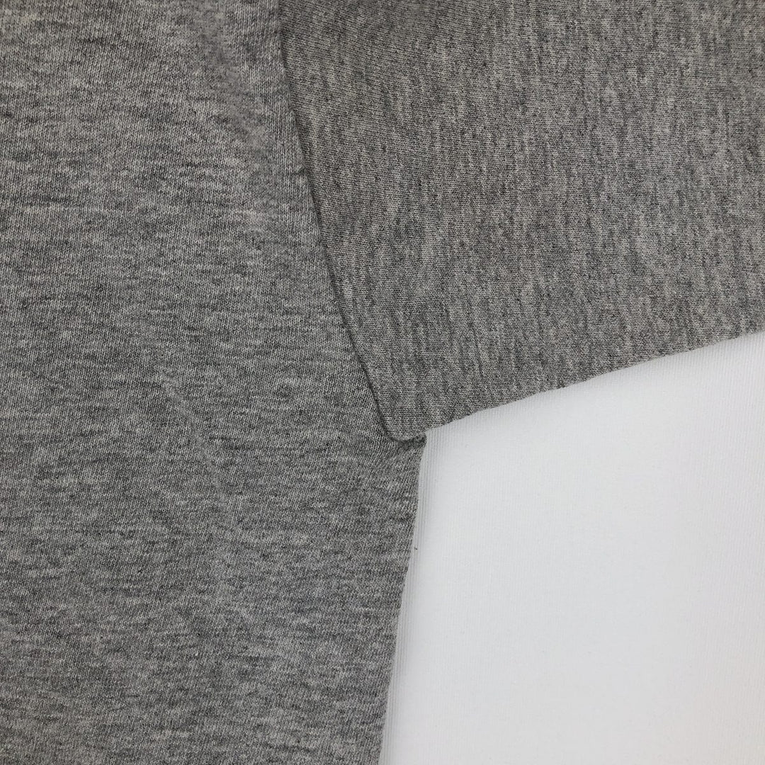 90s-00'S Adidas RUNNING logo print T-shirt, men's size M (approx.) cotton gray type Vintage Second Hand