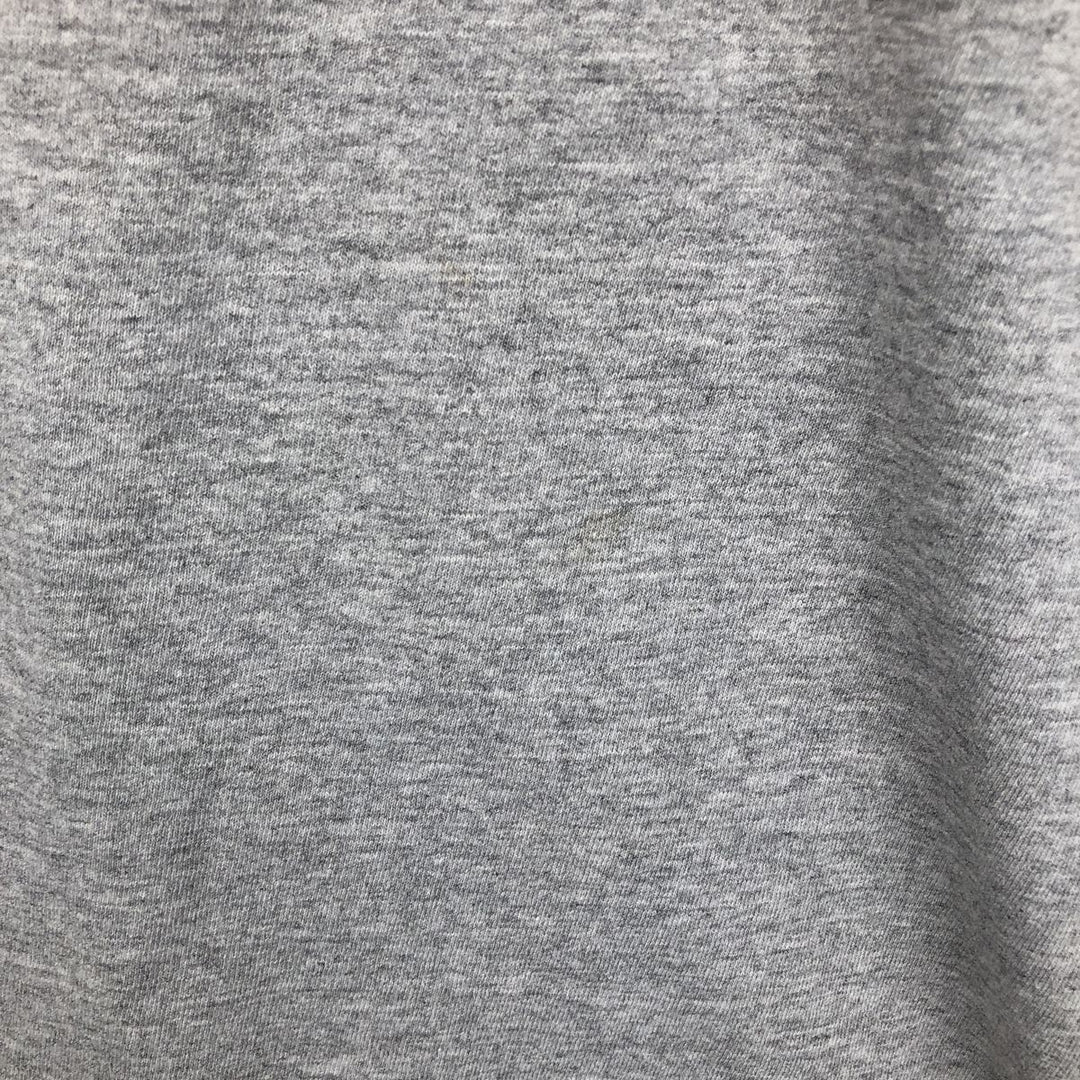 90s-00'S Adidas RUNNING logo print T-shirt, men's size M (approx.) cotton gray type Vintage Second Hand