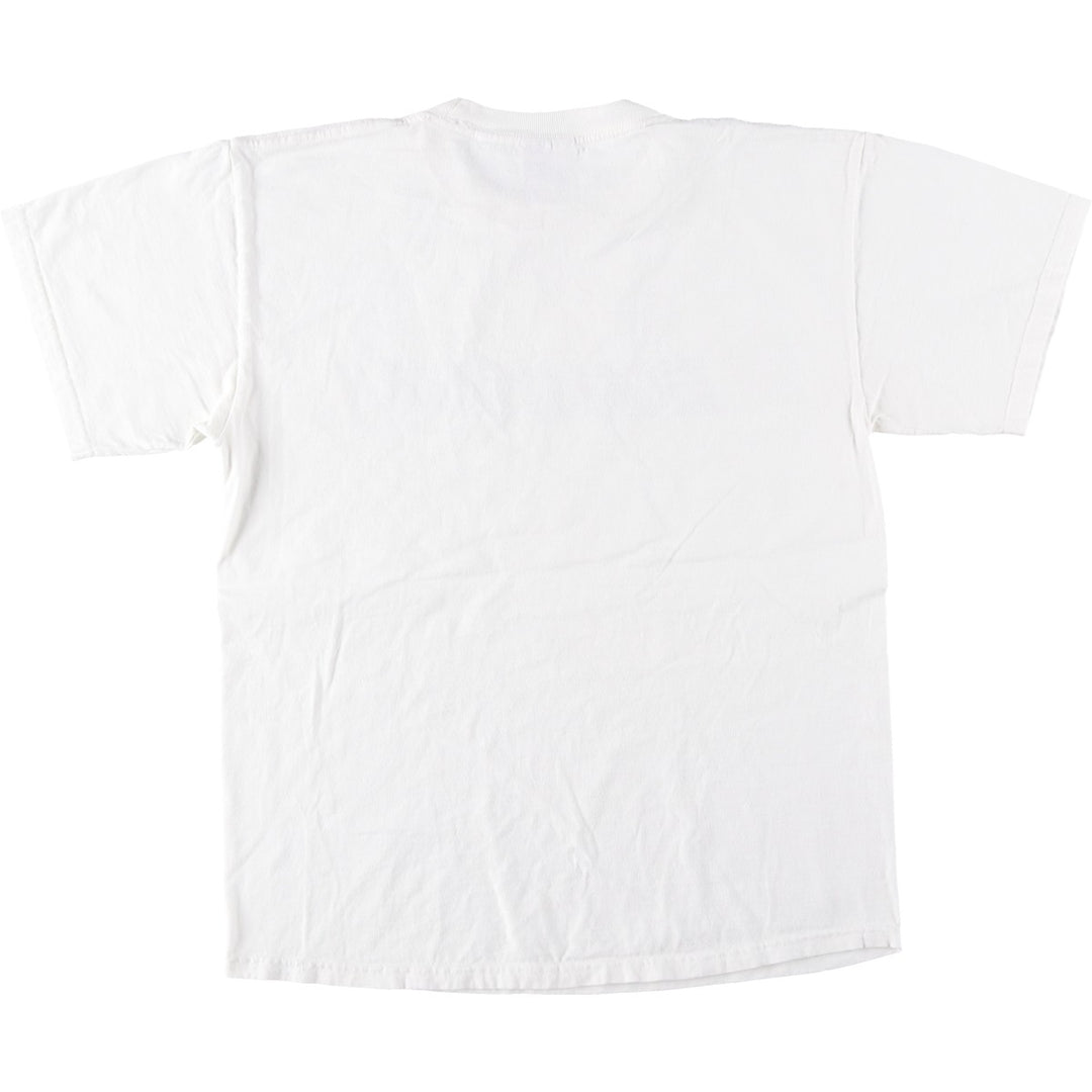 00'S Nike logo print T-shirt, men's size M cotton white type Vintage Second Hand