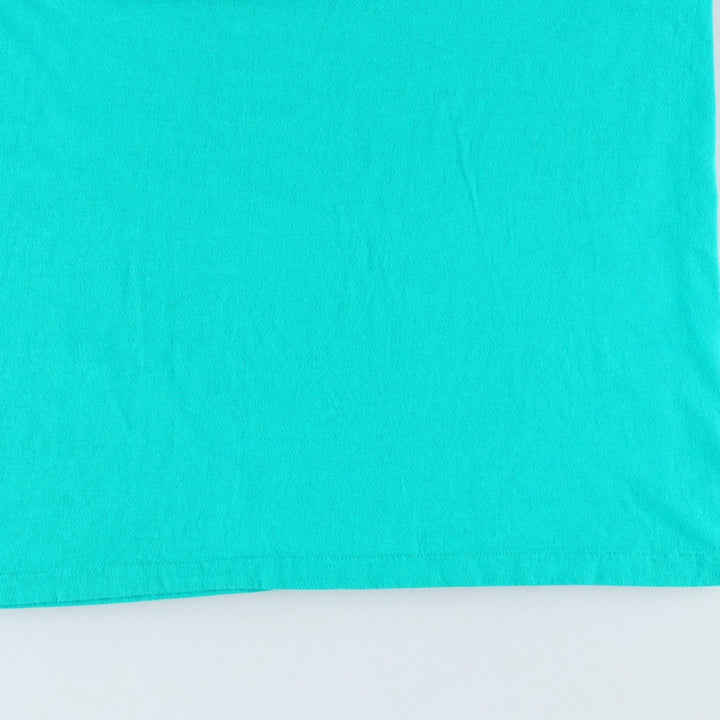 90'S Umbro Blue Tag Logo Print T-Shirt, Made in USA, Men's Size L (Equivalent), Vintage cotton turquoise blue Vintage Second Hand