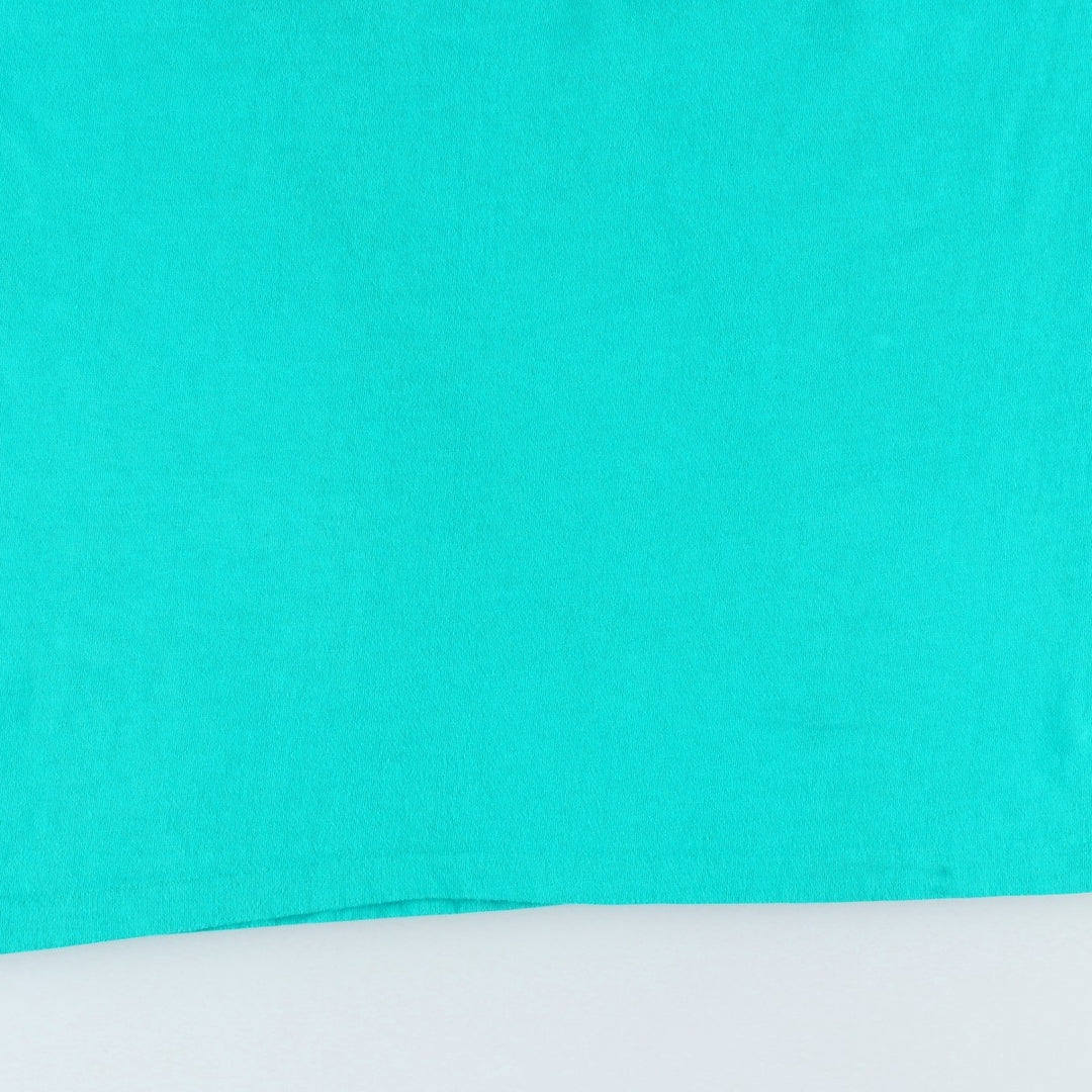 90'S Umbro Blue Tag Logo Print T-Shirt, Made in USA, Men's Size L (Equivalent), Vintage cotton turquoise blue Vintage Second Hand