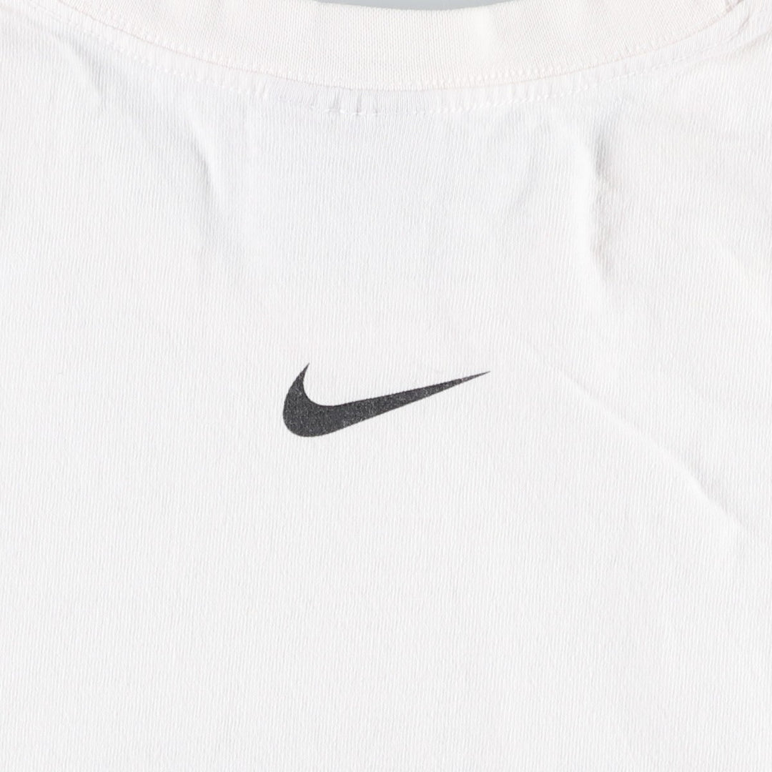 Nike Sports Print T-Shirt, Made in USA, Men's Size L cotton white type Vintage Second Hand