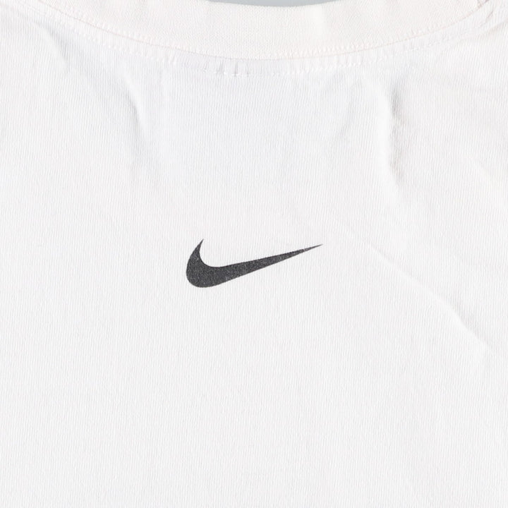 Nike Sports Print T-Shirt, Made in USA, Men's Size L cotton white type Vintage Second Hand