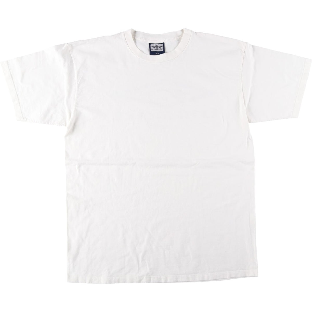Umbro T-shirt with back print logo, made in Canada, men's size XL. cotton white type Vintage Second Hand