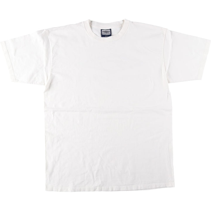 Umbro T-shirt with back print logo, made in Canada, men's size XL. cotton white type Vintage Second Hand