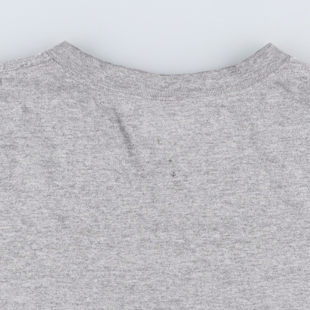 90'S Nike Center Logo T-Shirt, Made in USA, Men's XXL equivalent, Vintage cotton gray type Vintage Second Hand