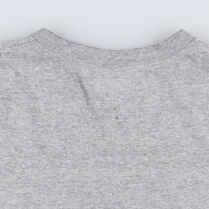 90'S Nike Center Logo T-Shirt, Made in USA, Men's XXL equivalent, Vintage cotton gray type Vintage Second Hand
