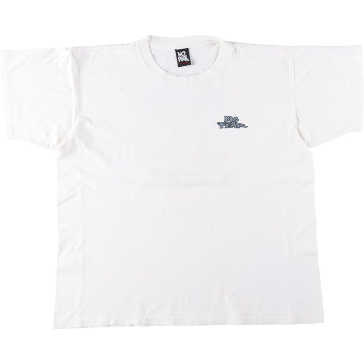 90'S NO FEAR Logo Print T-Shirt, Made in USA, Men's XL (approx.) Vintage cotton white type Vintage Second Hand