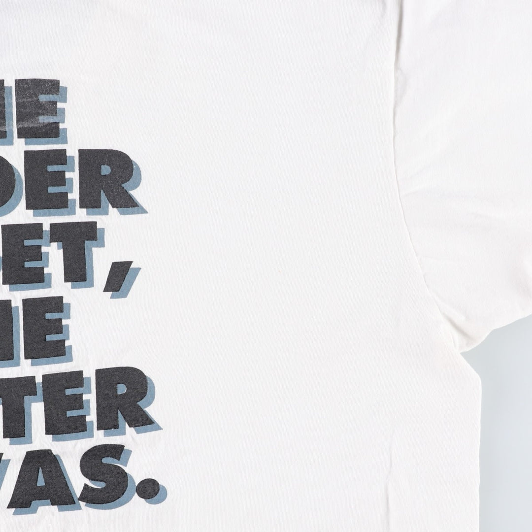 90'S NO FEAR Logo Print T-Shirt, Made in USA, Men's XL (approx.) Vintage cotton white type Vintage Second Hand