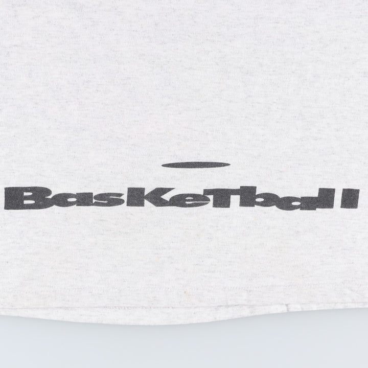 90'S Nike Silver Tag Sport Print T-Shirt, Made in Canada, Men's Size M (approx.), Vintage cotton gray type Vintage Second Hand