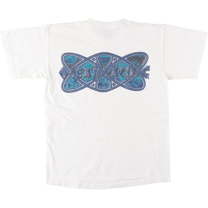 90'S Ocean Pacific surf/skate t-shirt, made in USA, men's size M equivalent, vintage. cotton white type Vintage Second Hand
