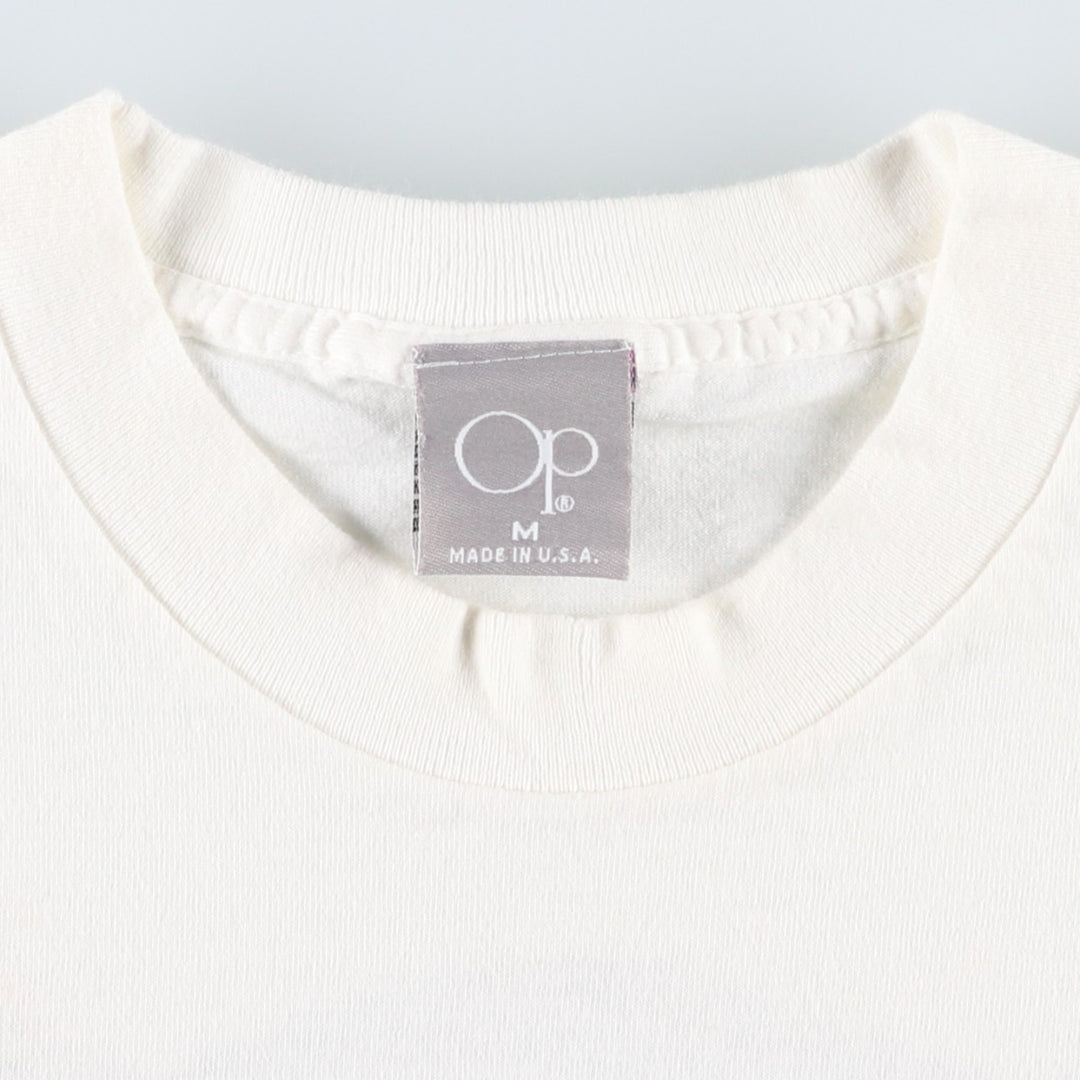 90'S Ocean Pacific surf/skate t-shirt, made in USA, men's size M equivalent, vintage. cotton white type Vintage Second Hand