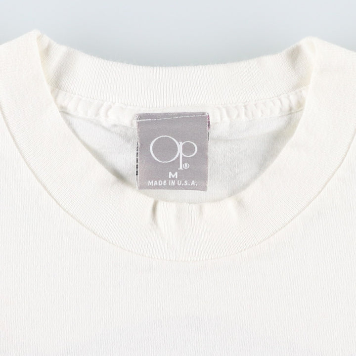90'S Ocean Pacific surf/skate t-shirt, made in USA, men's size M equivalent, vintage. cotton white type Vintage Second Hand