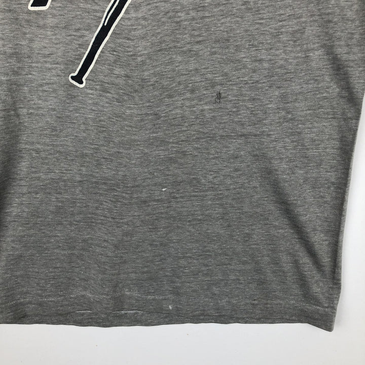90'S MLB New York Yankees sports print t-shirt, men's size S equivalent, vintage. unclear gray type Vintage Second Hand
