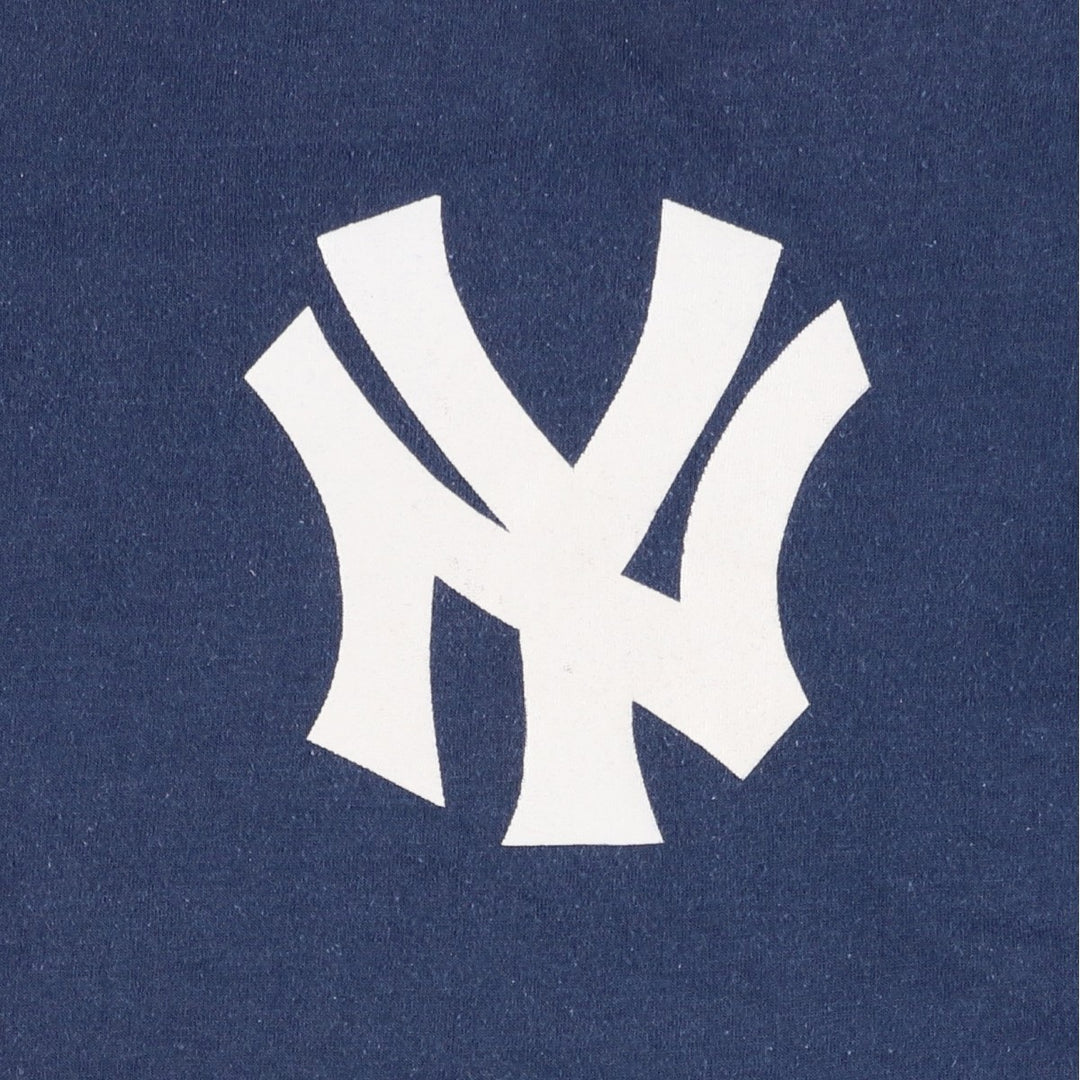 90'S Screen Stars MLB New York Yankees Sports Print T-Shirt, Made in USA, Men's XL equivalent, Vintage polyester navy blue type Vintage Second Hand