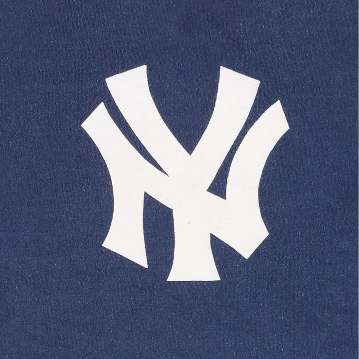 90'S Screen Stars MLB New York Yankees Sports Print T-Shirt, Made in USA, Men's XL equivalent, Vintage polyester navy blue type Vintage Second Hand