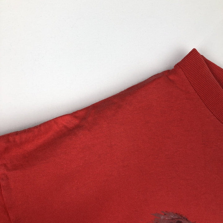 90'S SALEM SPORTSWEAR NBA Chicago Bulls sports print T-shirt, Made in USA, Men's XXL equivalent, Vintage cotton red type Vintage Second Hand
