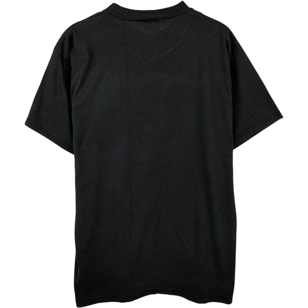 Kilani Wolf Pattern Animal T-Shirt, Made in Canada, Men's XL equivalent. polyester black type Vintage Second Hand