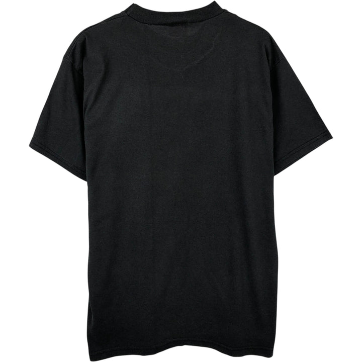 Kilani Wolf Pattern Animal T-Shirt, Made in Canada, Men's XL equivalent. polyester black type Vintage Second Hand