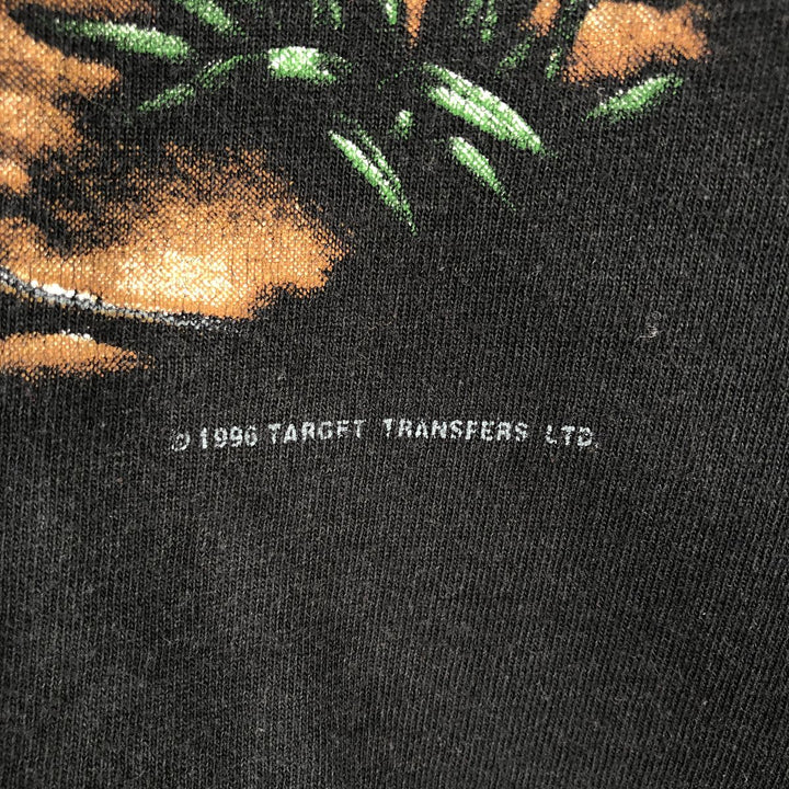 90'S Fruit of the Loom Screen Stars Animal T-shirt, Men's Size L (approx.) cotton black type Vintage Second Hand