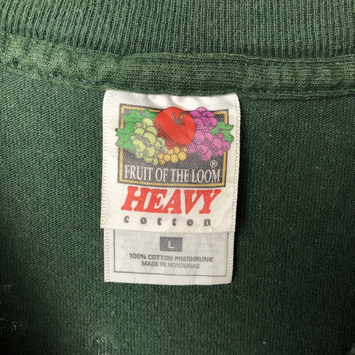 90'S Fruit of the Loom Heavy Cotton All-Over Print Animal T-Shirt, Men's Size L (Equivalent), Vintage cotton Khaki type Vintage Second Hand