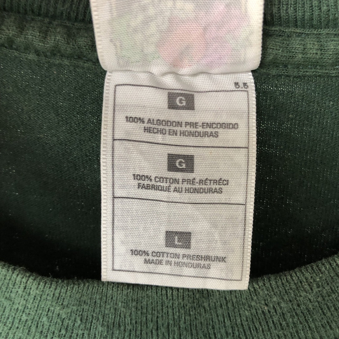 90'S Fruit of the Loom Heavy Cotton All-Over Print Animal T-Shirt, Men's Size L (Equivalent), Vintage cotton Khaki type Vintage Second Hand
