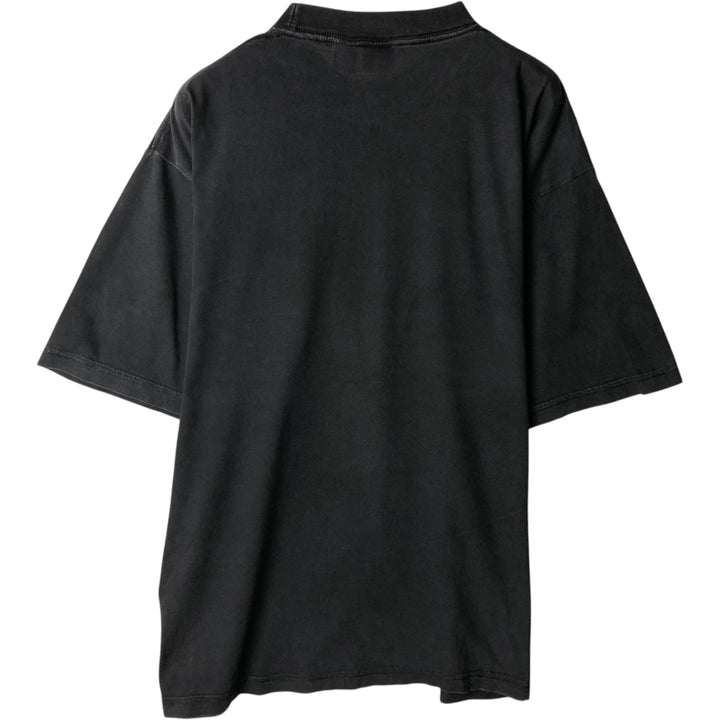 ink Dog Print Animal T-Shirt, Men's XL (approx.) cotton black type Vintage Second Hand