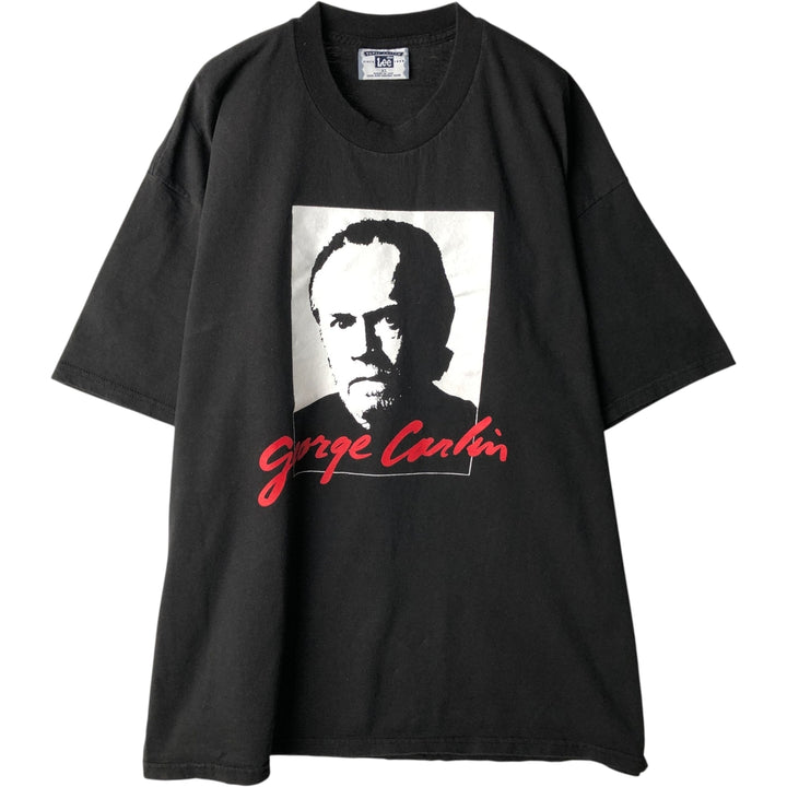 90'S Lee T-shirt, Made in USA, Men's XL equivalent, Vintage cotton black type Vintage Second Hand