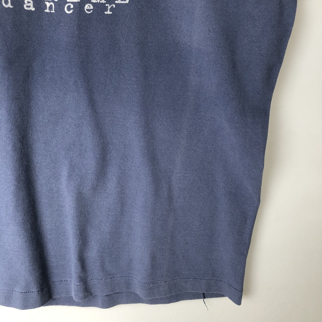 90'S Fruit of the Loom printed T-shirt, made in the USA, men's size L, vintage cotton Blue type light blue Vintage Second Hand