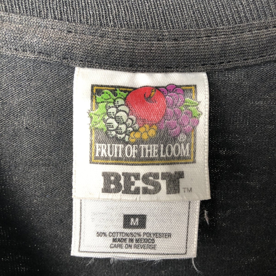 90'S Fruit of the Loom Best Dragon Pattern Print T-Shirt, Men's Size M (approx.), Vintage cotton black type Vintage Second Hand