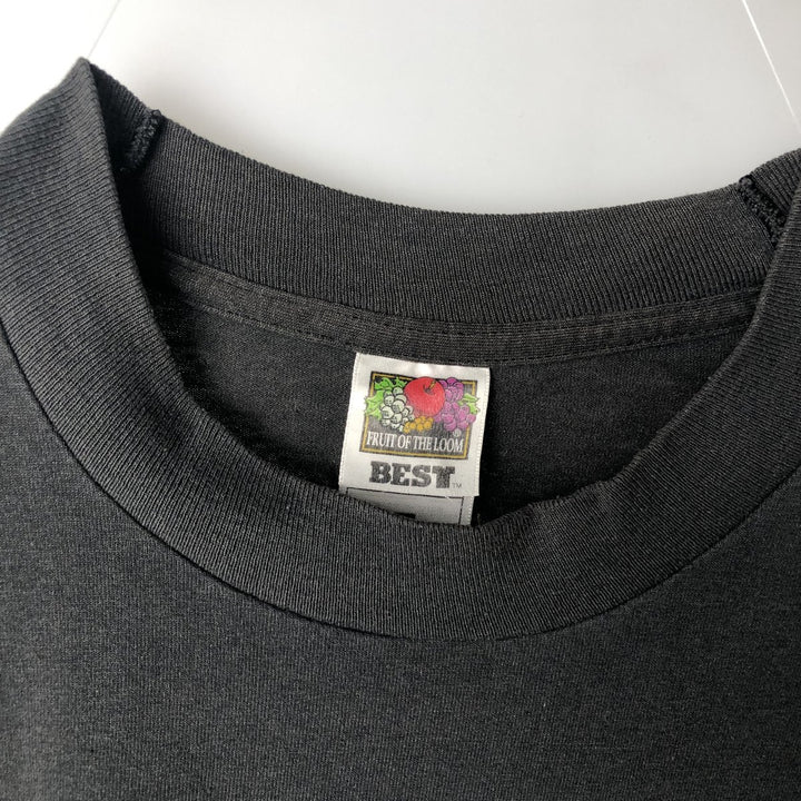 90'S Fruit of the Loom Best Dragon Pattern Print T-Shirt, Men's Size M (approx.), Vintage cotton black type Vintage Second Hand