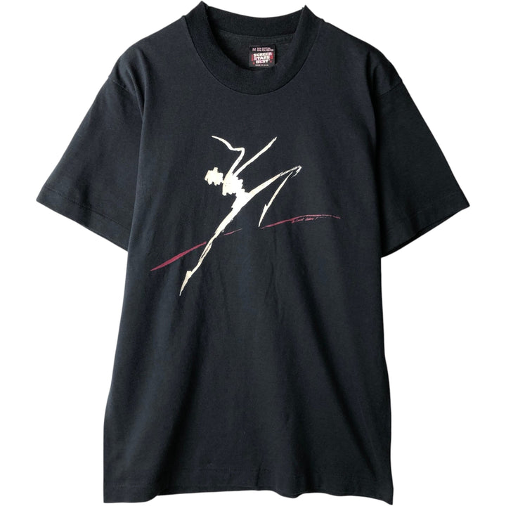 90'S Screen Stars Best Printed T-Shirt, Made in USA, Men's Size Medium, Vintage cotton black type Vintage Second Hand