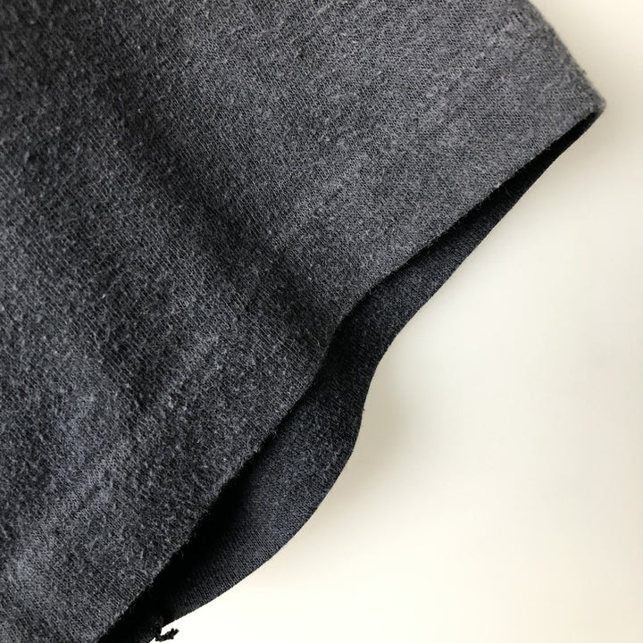 Vintage 80'S Hanes Fifty-Fifty Blue Tag Printed T-Shirt Made in USA Men's S Size cotton black type Vintage Second Hand