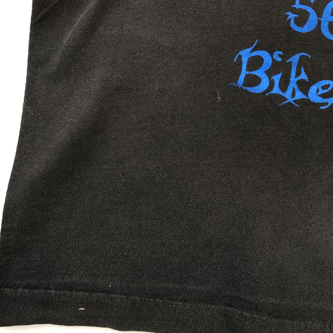 90'S Sturgis Motorcycle Rally Print T-Shirt, Men's Size M (Equivalent), Vintage unclear black type Vintage Second Hand