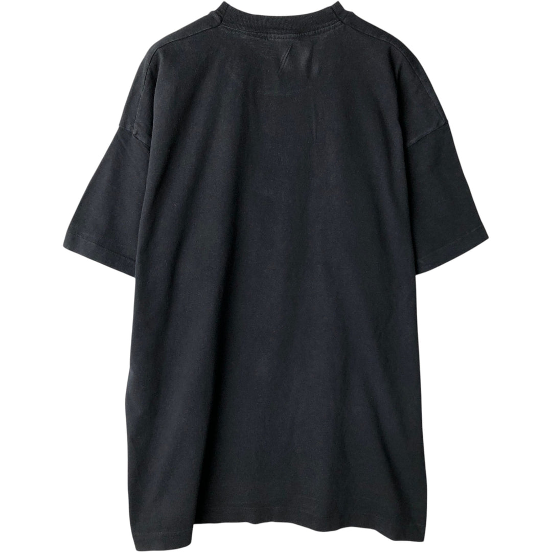 Printed T-shirt, men's size XL unclear black type Vintage Second Hand