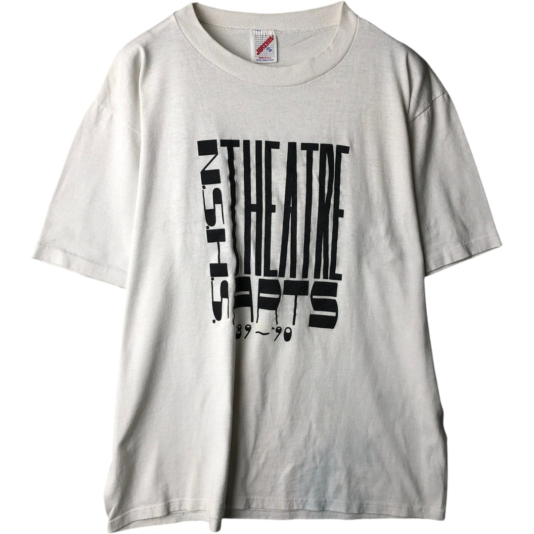 90'S Jerzees Printed T-Shirt, Made in USA, Men's XL cotton white type Vintage Second Hand